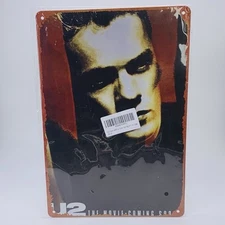 U2: Rattle and Hum 8” x 12” Metal Tin Sign Man Cave Rock Fan Art Hanging Decor