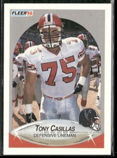 1990 Fleer Tony Casillas #372 Atlanta Falcons