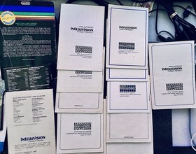 INTELLIVISION GAME LOT OF 12 MANUALS +2 CATALOGS-CHESS MOTORCROSS/TRON/MISSION X