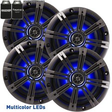 4 Kicker OEM Replacement 6" 390 Watt 2 way Marine Audio Coaxial Speakers KM6LC
