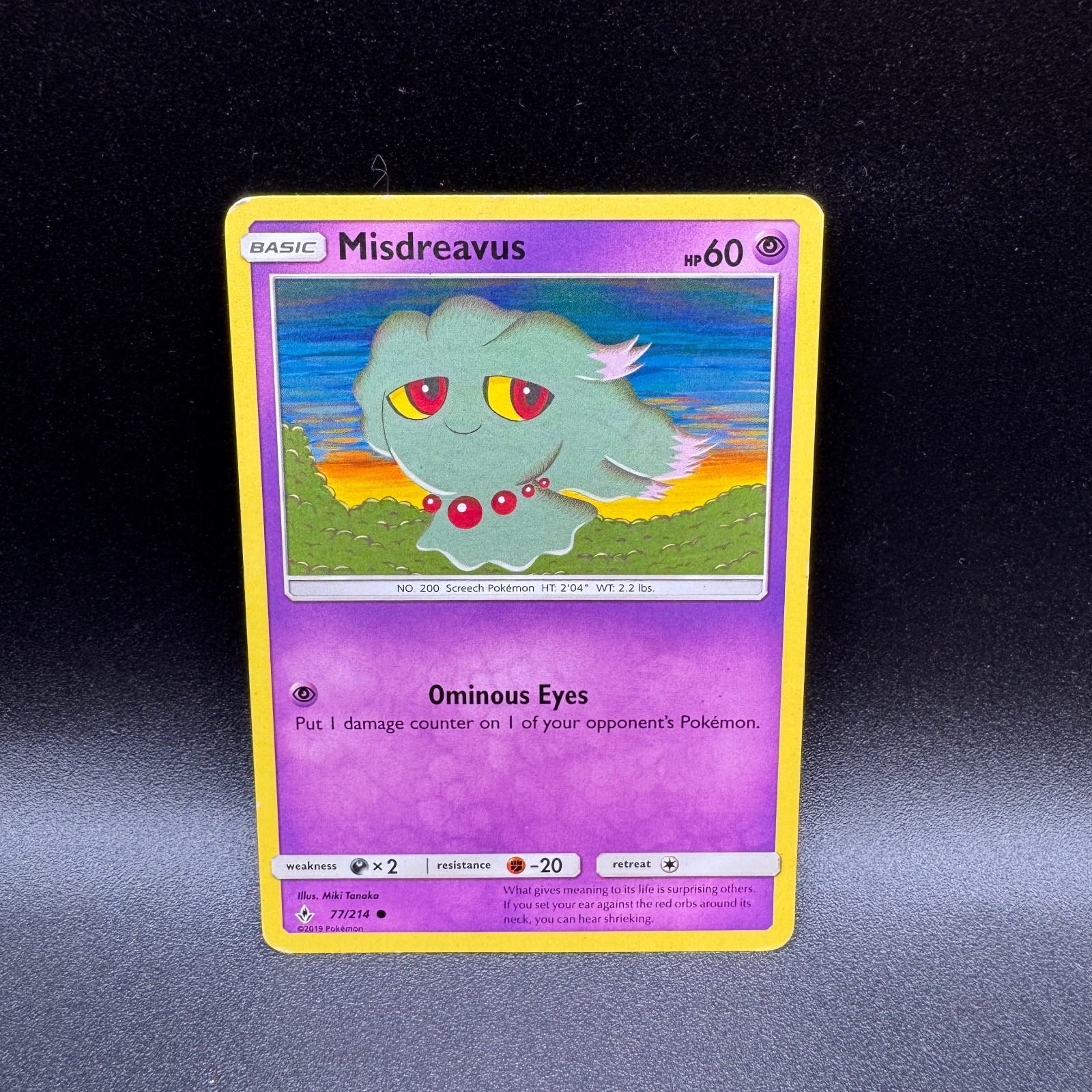 Misdreavus 77/214 Common Unbroken Bonds Pokemon Heavily Played