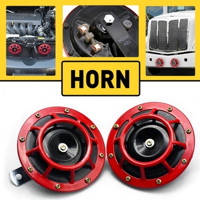 Loud High Low Tone Loud Snail Horn For Ford Mustang EcoSport Espace 110-125db 2X