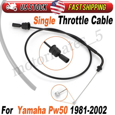 #ad For Yamaha Pw50 Single Throttle Cable Fits For Oil Pump Delete 2002 And Older US $30.99