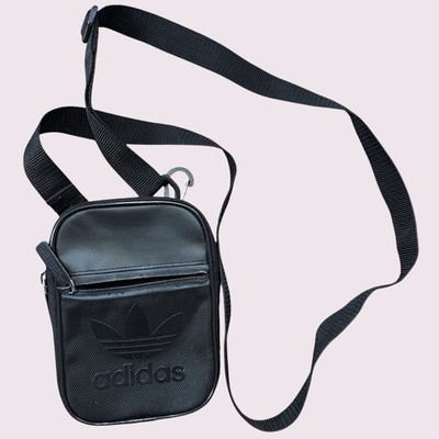Adidas Black Mini Crossbody Bag Sporty Lightweight
