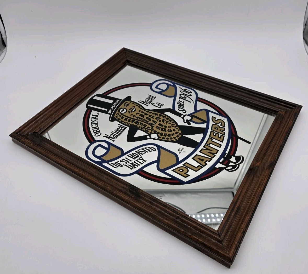 Vintage Planters Mr. Peanut Mirror 12
