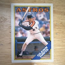 Topps Glenn Davis Houston Astros 1988 Baseball Trading Card #430