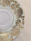 Vtg. Mint Green Crown Staffordshire Cup & Saucer W/Gold Chrysanthemum  Gilt,Eng. — photo 3