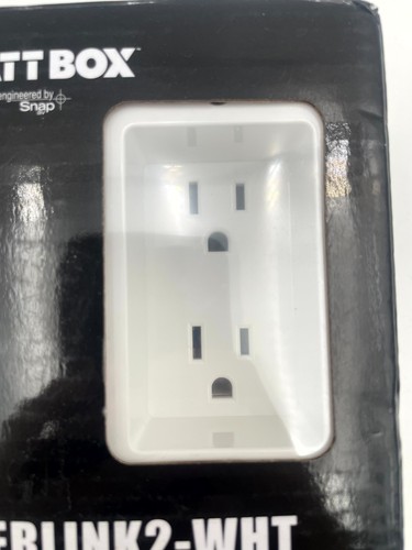 WattBox Snap WB-Powerlink2-WHT Piastre elettriche duplex da parete montabili a parete 110 V - Foto 8 di 8