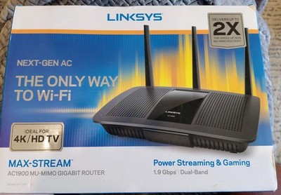 Linksys EA7500 Max-Stream AC1900 MU-MIMO Gigabit 1300 Mbps 4 Ports 1000 Mbps...