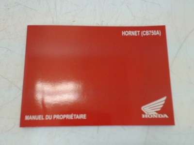 Honda CB 750 Hornet 2023 33MLB600 USE AND MAINTENANCE BOOKLET #86853