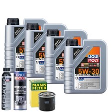 Motoröl 5W30 LIQUI MOLY 4L +MANN Ölfilter +Spülung +Cera Tec