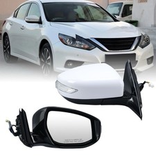 Right Passenger Side Mirror Compatible Side, White-6 Pins Altima.
