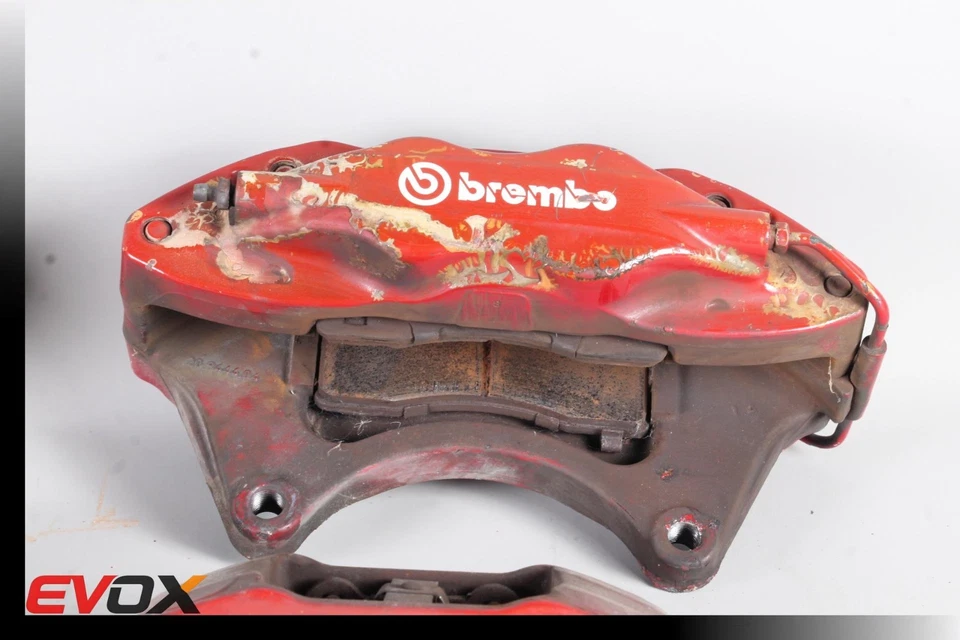 08-15 JUEGO PINZAS FRENO DELANTERAS MITSUBISHI LANCER EVOLUTION EVO X BREMBO Foto 3 de 4