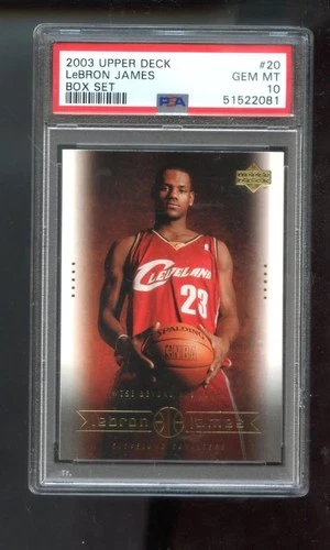 2003 Upper Deck Box Set #20 Lebron James ROOKIE RC GEM MINT PSA 10 Graded Card