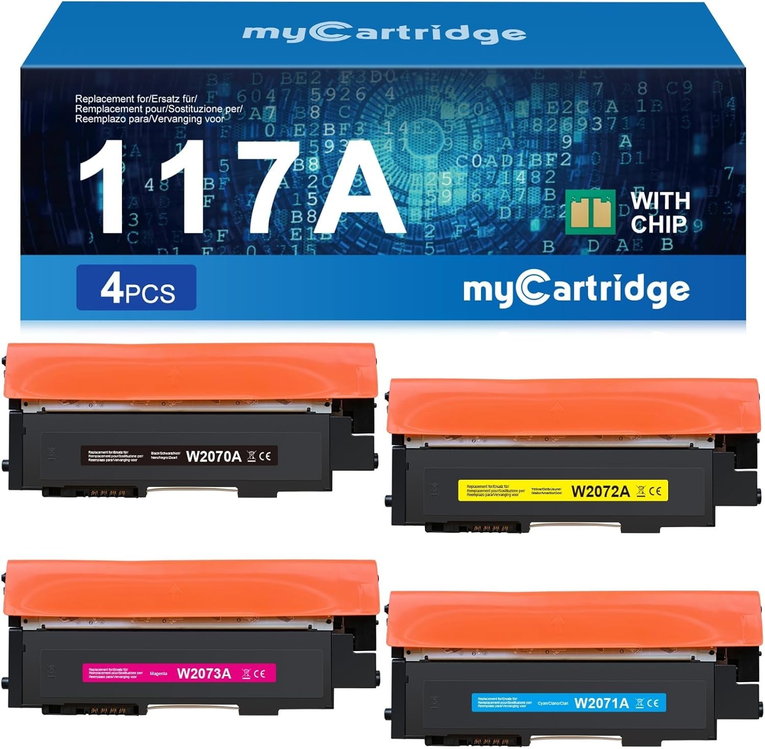 Toner compatible HP 117A noir pour imprimante Color Laser MFP 179fnw et MFP 178nw