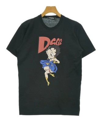 Dsquared Men s Black S TShirt Cut & Sew Used Preowned