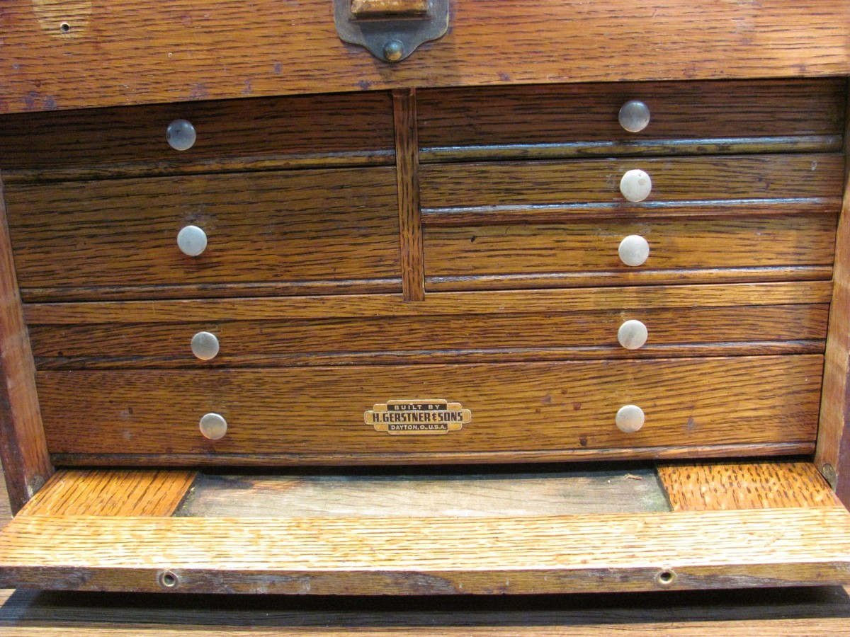 Vintage Gerstner 7-Drawer Classic Machinist Tool Chest with Key