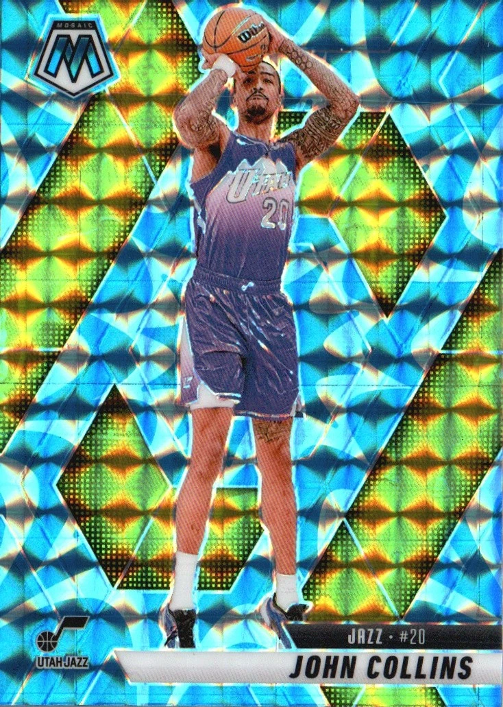 2024-25 Mosaic John Collins #56 Reactive Blue Mosaic