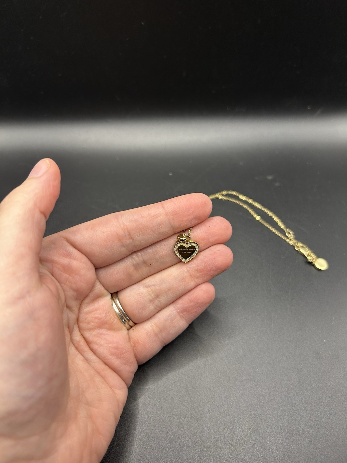 Michael Kors Gold-Tone Pavé Heart Pendant Necklace MKJX3971791 Jewelry 1F thumbnail 11