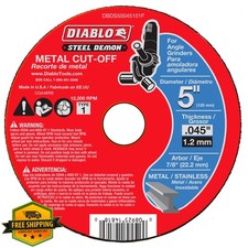 Diablo 5" Type 1 Steel Demon Metal Cut-Off Disc 7/8" Arbor