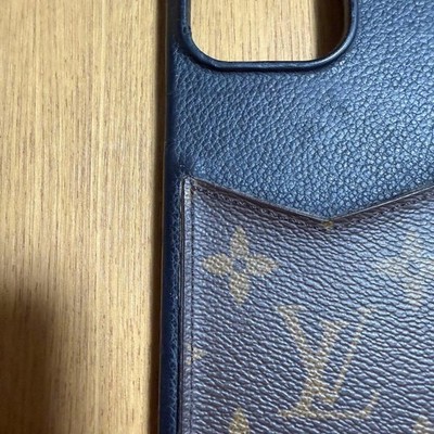 Louis Vuitton iPhone 14 Pro Case Monogram Reverse Leather LV w/Box