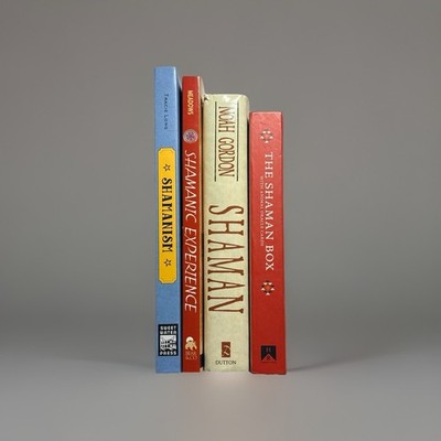 Lot of (4) Shaman Books & Oracle Bundle Shaman Box Cards CD Noah Gordon Shaman