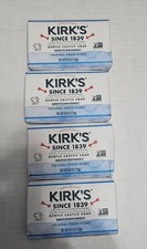 Lot of 4 Kirk's Original Coco Castile Soap 4 oz Bars All Natural Coconut Oil