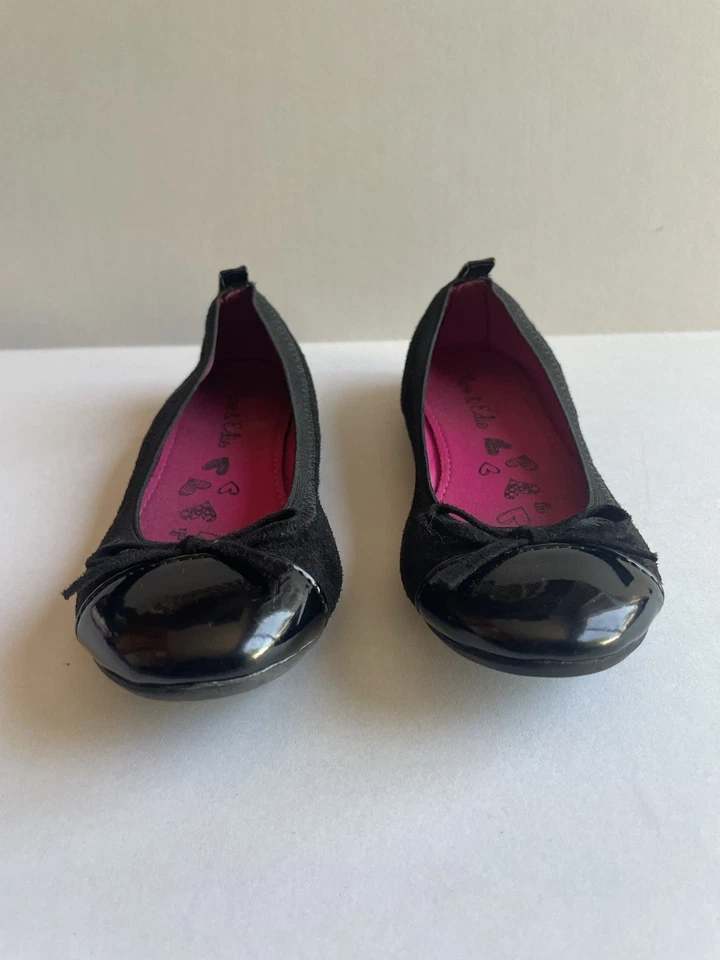 Olive & Edie Toddler Girls Size 12 Black Ballet Fabric Taylor - Image 2 of 4