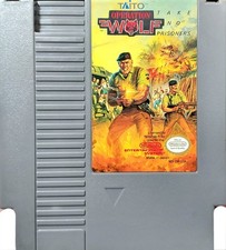 Rare Original Vintage 1980's NES Nintendo Taito Operation Wolf Game Clean! 