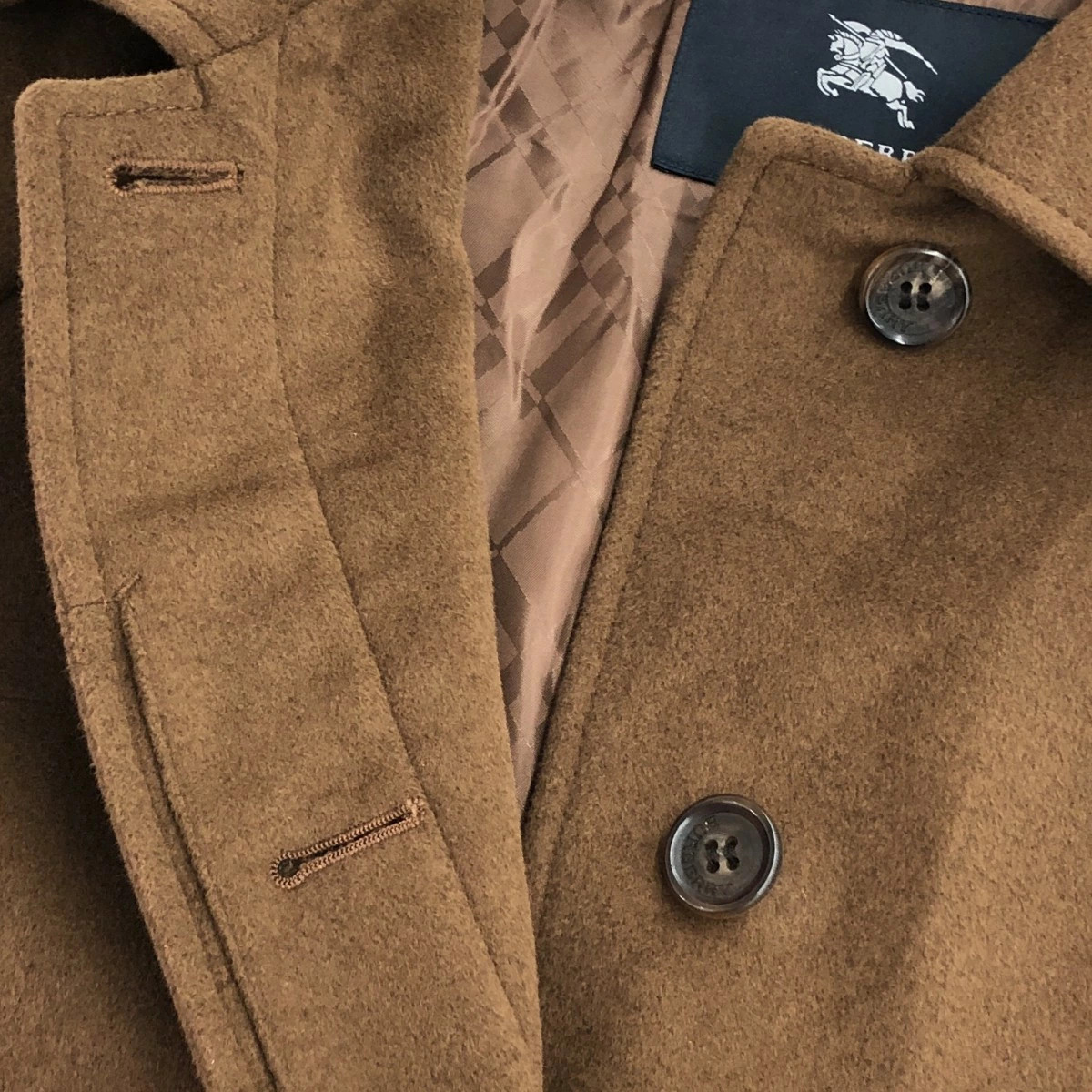 BURBERRY LONDON Coat Size: 40 Angora Wool Brown Women's [Used] thumbnail 3