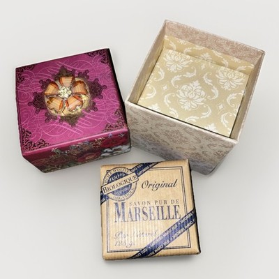 Vintage Punch Studio Seife/Musik & Schmuckkästchen, Blumendesign 