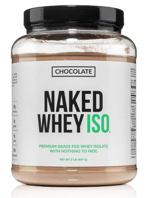 NAKED Chocolate Whey Isolate Protein, Grass-Fed, 24 Servings