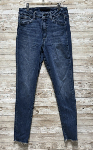 Joes Jeans HI Rise Honey Curvy Skinny Ankle Jeans Womens 28 Raw Hem