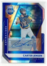 2021 Panini Elite Extra Edition ASPIRATIONS RC AUTO Carter Jensen! Autograph /88