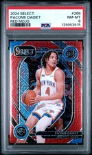 2024 PANINI SELECT RED MOJO #268 PACOME DADIET 3/20 PSA 8