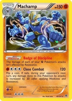 Moderate Play x 1 Machamp - 49/101 - Cosmos Holo Plasma Blast