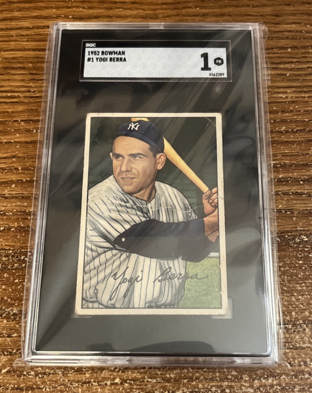 Yogi Berra 1952 Bowman Baseball Card #1 SGC 1