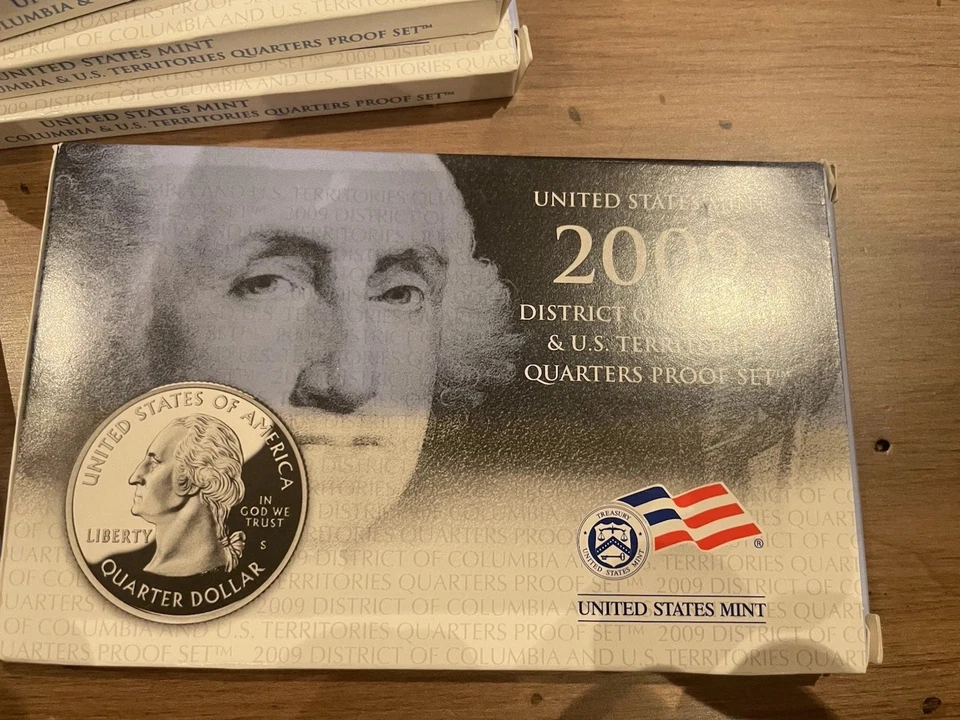 Nine - 2009 S DC & US Territories Quarters Proof Set With Box And COA - Image 2 of 3