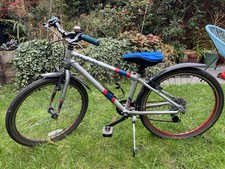 Raleigh Pop 24 Kids Bike /Silver Blue Red /Mudguards Bottle Cage Bell / Serviced