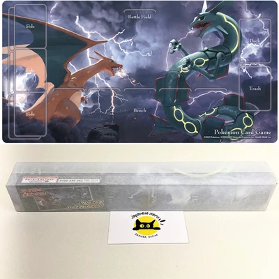 Tapis de Jeu Premium Officiel Pokemon Center Japan Charizard vs Rayquaza... - Photo 1/4