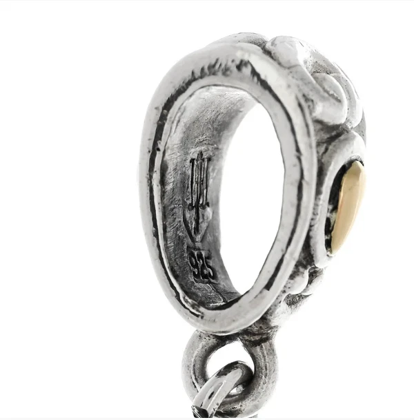 Colgante de perlas de agua dulce de oro amarillo de 18 quilates de plata de ley John Hardy Foto 4 de 4