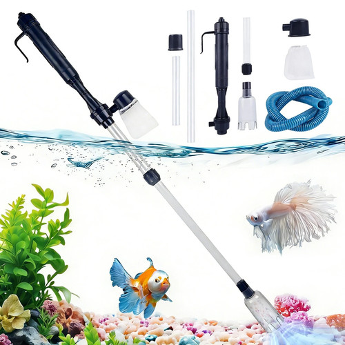 Electric Gravel Cleaner Aquarium Fish Tank Automatic Siphon Vacuum Water Change
