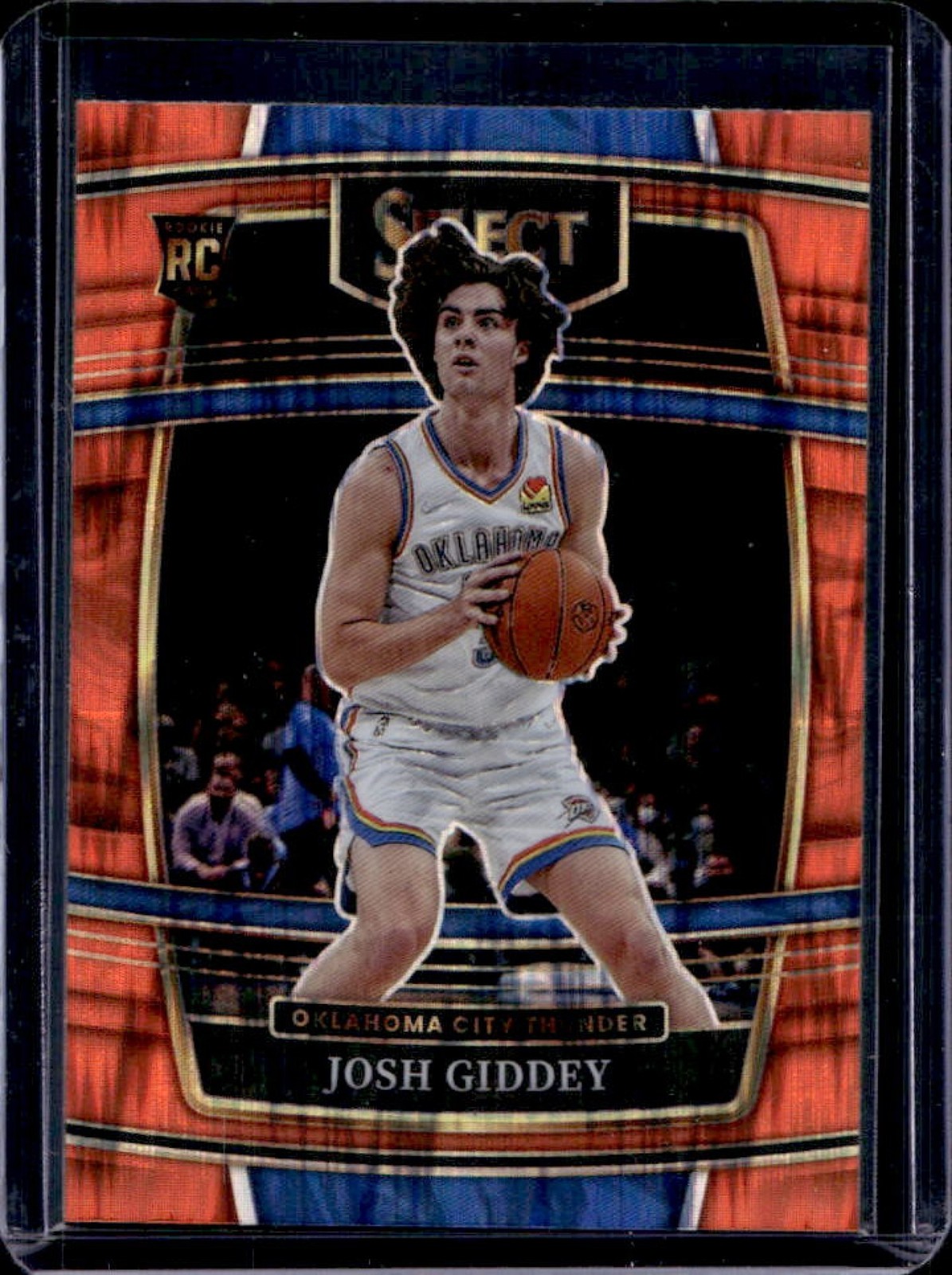 2021-22 Select Josh Giddey RC Orange Flash Prizm Concourse #58 Thunder