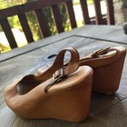 Anthropologie Kork Ease Sarah Womens Tan  Slingback Wedge Peep Toe Sandal Sz 8 — photo 3
