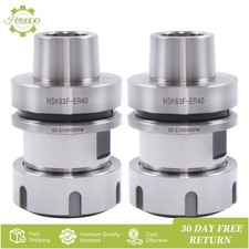 2 Pack HSK63F ER40-70 Tool Holder G2.5 24000RPM CNC Router HSK63F Tool Holder