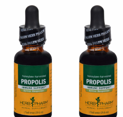 2x Herb Pharm - Propolis Extract - 1 fl. oz. Immune Support Herbal Supplement