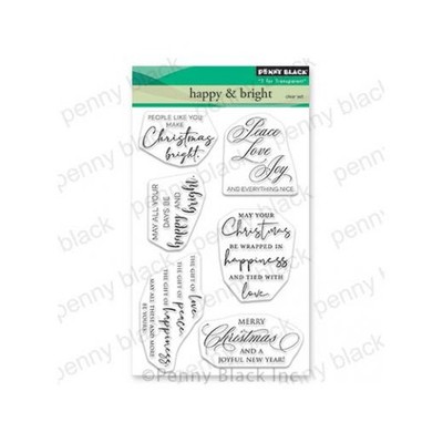 Penny Black Clear Stamps - Happy & Bright 30-873