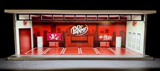 Dr Pepper Theme FOR Hot Wheels 1:64 Model Diorama Garage LED Lighting!