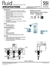 Fluid F17006-WS  *  Track Dual Handle Lavatory Faucet, Polished Chrome