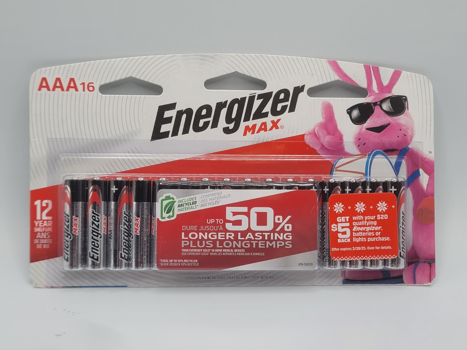 ENERGIZER MAX AAA BATTERIES 16 COUNT EXP 12-2035-image